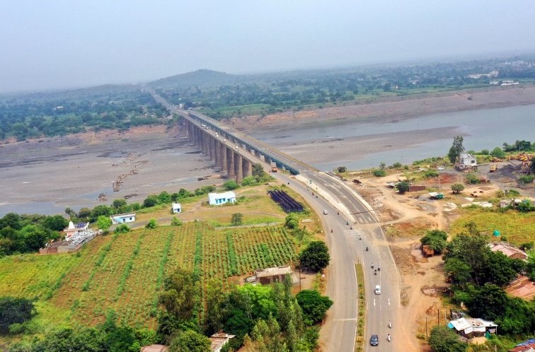 River bridge construction